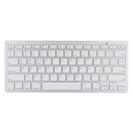 Spansk ultratynn trådløst Bluetooth stum tastatur for Apple Mac Windows Android