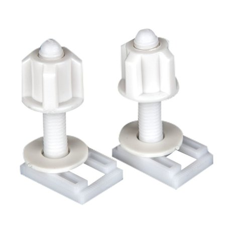 2 Pack Toalettsetebolter Muttere Set Top Mount
