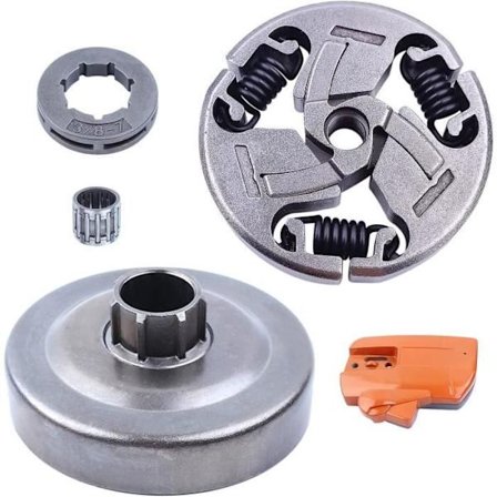 Motorsagbremsclutchdeksler 5 stk sett kompatibel med Husqvarna 359 357 reservedeler med 3/8 clutchtrommel