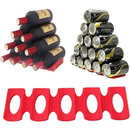 2-pack Flaskhållare för Kyl, Vinställ, Ölflaskhållare, Organiserare