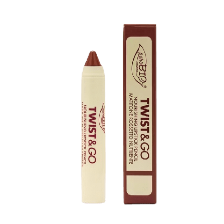 PuroBio Twist & Go - Nourishing Lipstick Pencil Läppstift Unisex Rosa