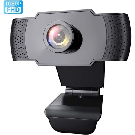 1080P Web-kamera mikrofonilla, Full HD kannettava tietokoneen pöytä USB 2.0 web-kamera videopuheluille, opiskeluun, kokouksiin, tallennukseen, 