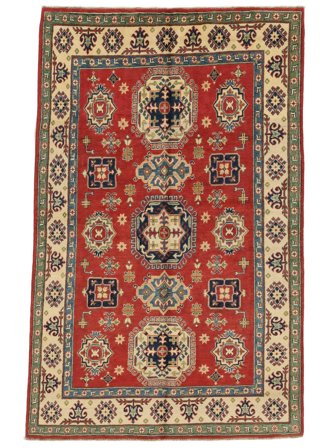 Oriental Kazak Fine Rug 163X257 Brown/Dark Red Wool, Afghanistan