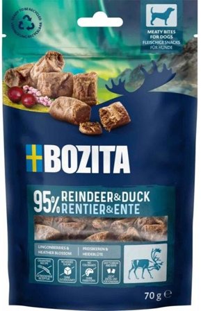 Bozita Snacks Meaty Bites Reindeer & Duck 70 g