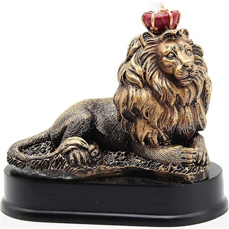 Lejonkungen Figurer Staty, 13 cm Hög Kontorsdekoration