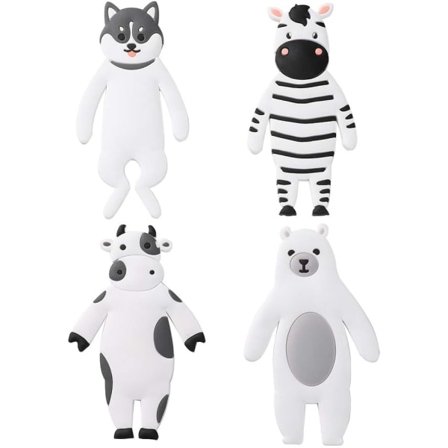 IC 4 stk Heavy Duty Selvklæbende Håndklæde Kroge Vandafvisende Sød Dyr