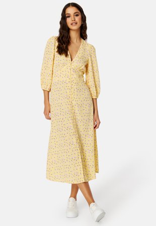 BUBBLEROOM Fay dress Yellow / Patterned Klær