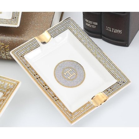 Askebægre porcelæn cigar askebæger rygetilbehør klassiske design keramiske bakker dekorative