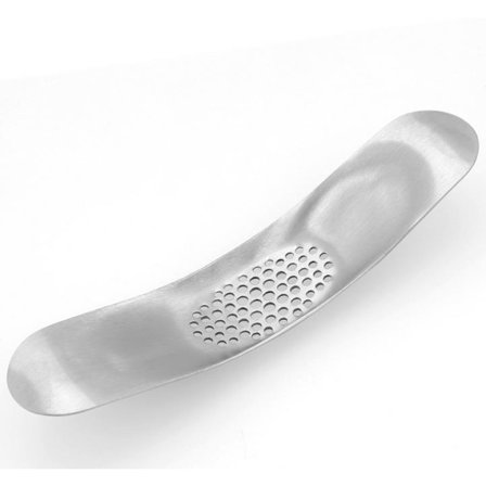 1 vitlökspress, vitlöksskärare i rostfritt stål, enkel att pressa vitlök och ingefära, enkel att använda och enkel att rengöra