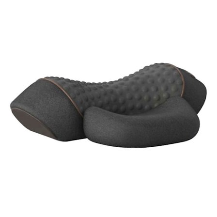 Elektrisk massagepude med varme, multifunktionel afslappende nakkemassagepude kompatibel med voksne studerende grå[SL]