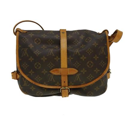 Louis Vuitton Vintage, Pre-owned Saumur 30 Monogram Messenger Bag Bruin, Dames, Maat:ONE Size
