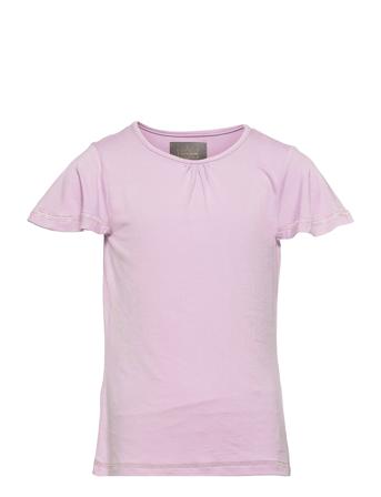 T-Shirt Ss Jersey T-shirts Short-sleeved Lila Creamie