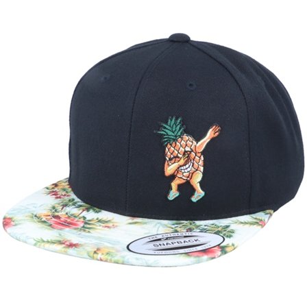 Iconic - Black - snapback - Cap - Dabbing Pineapple Black/Floral Mint Snapback - Hatstore