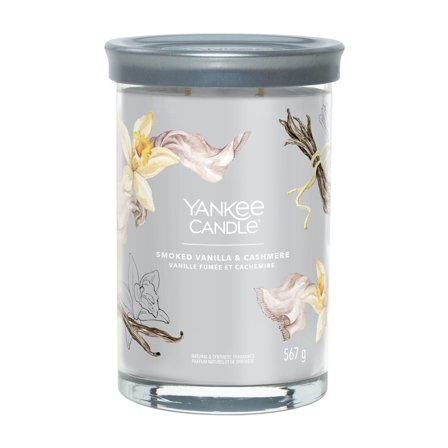 Yankee Candle Signature Tumbler Candles Smoked Vanilla & Cashmere 567g - Candela Profumata