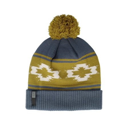 Fox - Grå pom Beanie - Full Flux Beanie Deep Cobalt Pom @ Hatstore