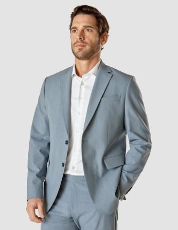 Essential Blazer Lyseblå Melange Regular | SHAPING NEW TOMORROW Lyseblå Melange / Small / Regular