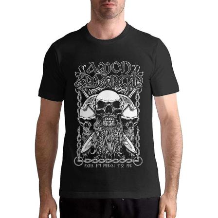 Amon Amarth Shirt Herr T-shirt Casual Klassisk Kortärmad Topsadult, S-3xl Black L