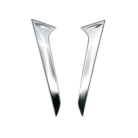 Bakspoiler Canards Splitter i Krom Silver för Perodua Ativa 2021+ Vindrutelist