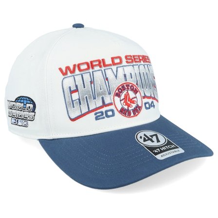 47 Brand - MLB Hvid adjustable Kasket - Boston Red Sox Arch Camp Hitch White/Navy Adjustable @ Hatstore