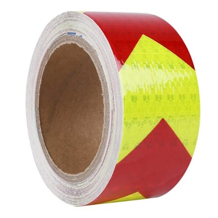 5cm X 25m Pil Refleks Tape, Synlighed Refleks Advarselstape Transport Sikkerhed Rulletape, Jordklister Guide Film Til Anti-Kollision Lys