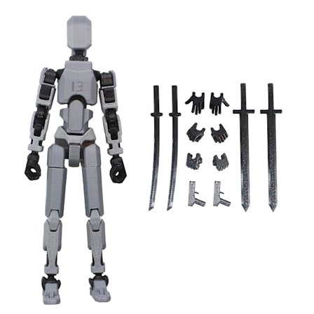 T13 Actionfigur, Titan 13 Actionfigur, Robot Actionfigur, 3D-trykt Actionfigur[HK]