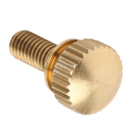 50 stk. Flade Knurlede Tommelskruer Rundt Hoved Ren Kobber Anti-Slip Industrielle Forbrugsvarer (M5 x 12 mm)