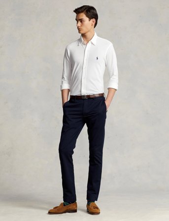 Polo Ralph Lauren Featherweight Mesh Shirt - White - XS