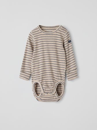 Ribbibody raidallinen Polarn O. Pyret 56 lastenvaatteet brown