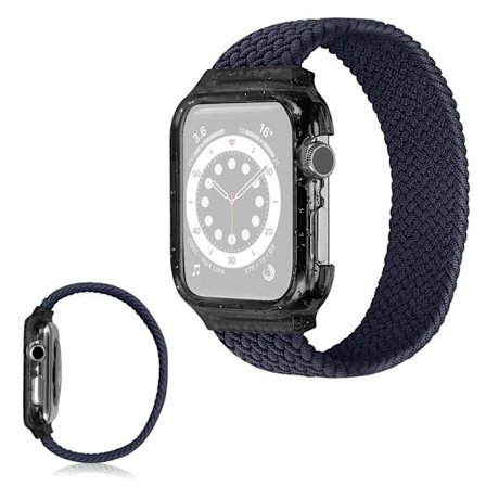 Apple Watch Series 6 / 5 40mm single wrap ribbon watch band - Dark Blue / Size: S