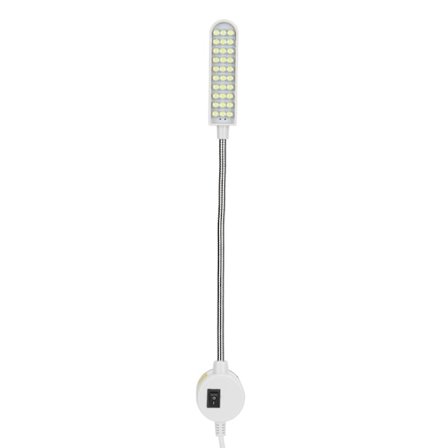 LED-ommelukoneen lamppu 30 helmellä Joutsenkaula työlamppu magneettisella pohjalla EU-pistoke AC110‐250V