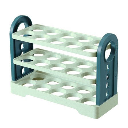 Ägghållare för kylskåp 3-lagers Flip Ägghållare Äggförvaringsbehållare Stapelbar organizer för kylskåpsbutik