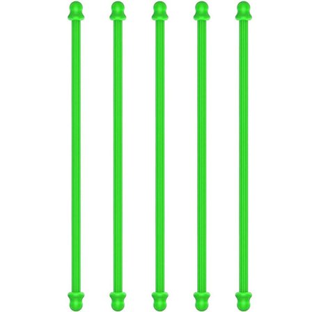 5 stk Gummi Twist Binder Silikone Binder GRØN