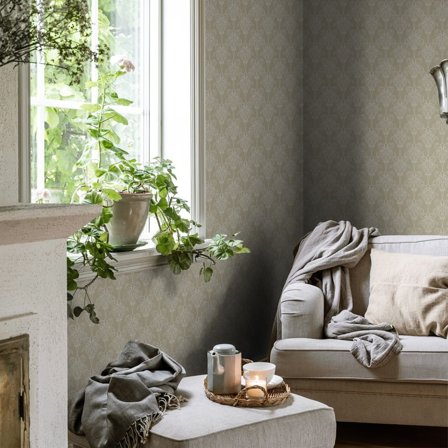 Duro Iris 520-02 Tapet Gammelsvenska Klassiker 1850-1950 Beige, Färg & tapeter