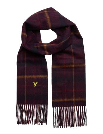 Tartan Lambswool Scarf Accessories Scarves Winter Scarves Rød Lyle & Scott