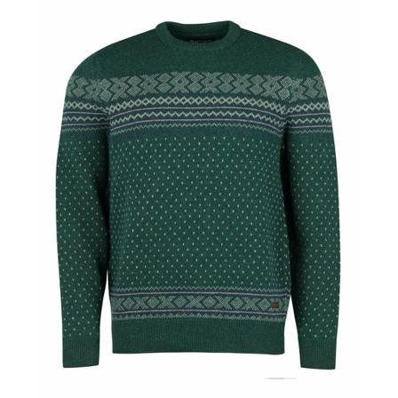 Barbour Round-neck Strik Grøn, Herre Strik, Størrelse: M