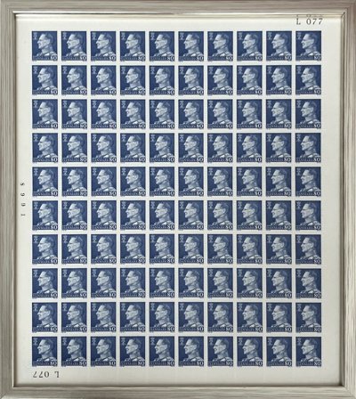 Danmark 1965 - Kong Frederik IX - ark i ramme - AFA 433 - Professionel indramning