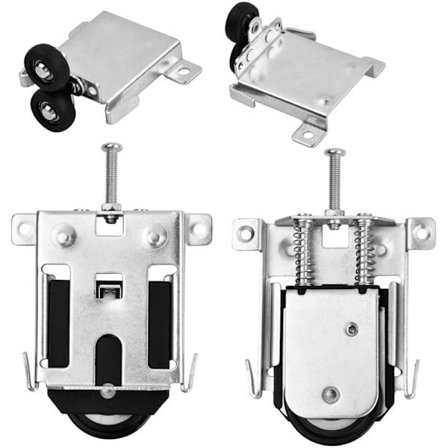 2 stk. glidende skabsdørhjul, konvekse hjul møbeldele, reservedele til garderobeskabe montrer skabsvinduer_max