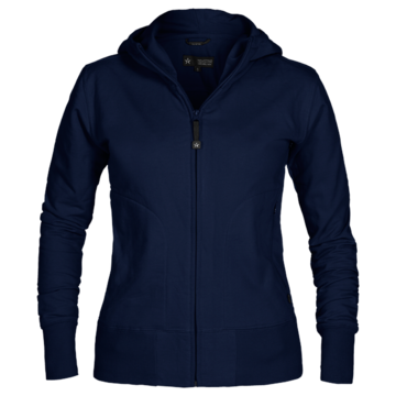 Huvtröja med zip Dam Texstar WC03