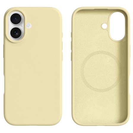 iPhone 17 Skal MagSafe Liquid Silikon Gul