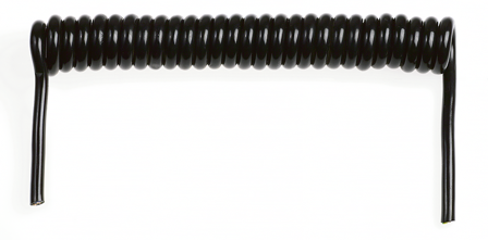 Z 2404593 Spiralkabel 0,8/2,5 meter Svart, Stikkontakter & kabler