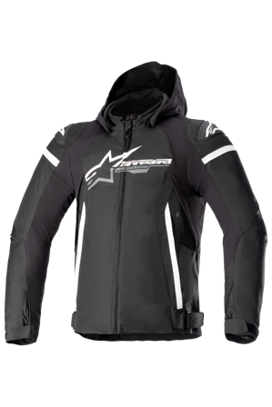 Alpinestars Zaca Waterproof Motorcycle Jacket Black/White XL