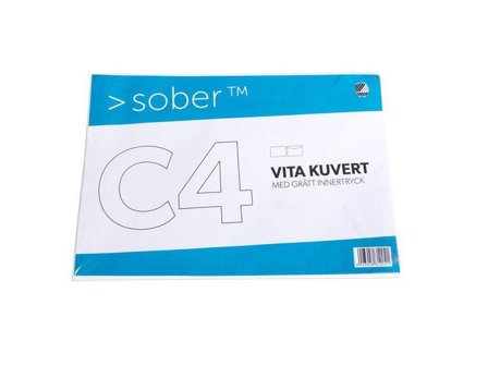 SOBER Kuvert konsument C4 229x324mm fukthäftande 5/fp - Lyreco - Emballage och lagerutrustning - Kuvert och postemballage - Kuvert - C4