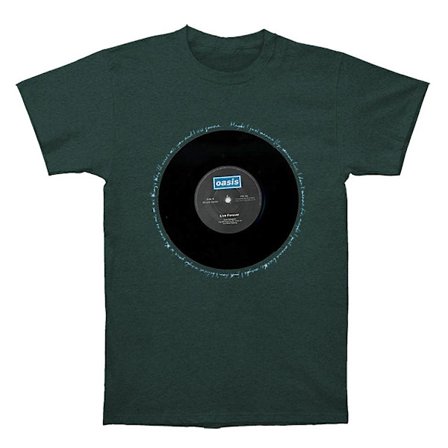 Oasis Live Forever Single Denim T-shirt