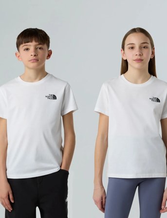 The North Face Teen Simple Dome Regular Ss Tee - White - 115-119
