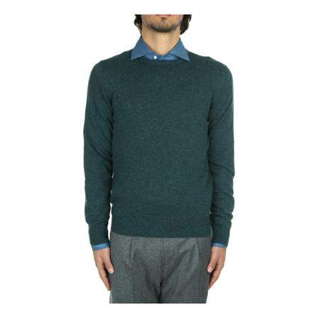 Barba Round-neck Strik Grøn, Herre Strik, Størrelse: 2XL