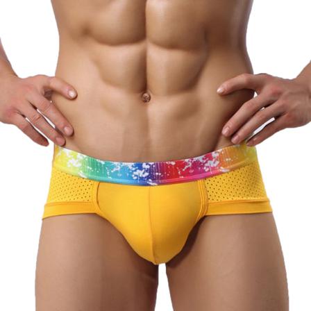 Andningsbara Underkläder För Män U Convex Pouch Low Waist Modal Mesh