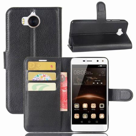 Huawei Y6 2017 Plånboksfodral / Fodral Svart Svart