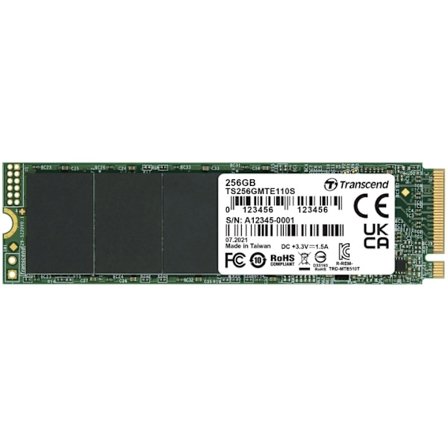 Transcend PCIe M.2 SSD Gen3 x4 NVMe 256Gb (R1600/W1000)