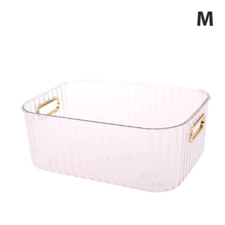 IC Stor Plast Kosmetisk Makeup Organizer Smycken Låda Förvaring Transparent M