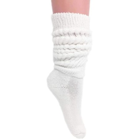 Ekstra lange, kraftige slouch-sokker i bomuld til damer, størrelse 39-42